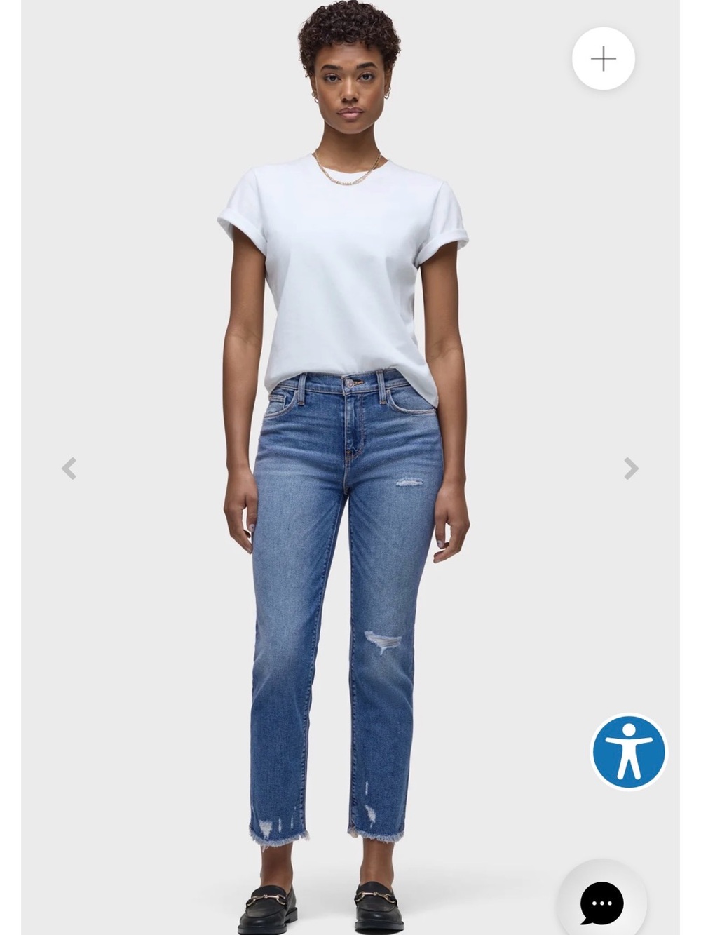 Hudson NWT Nico Mid-Rise Straight Crop Jean